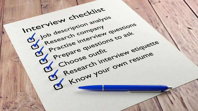 interview checklist